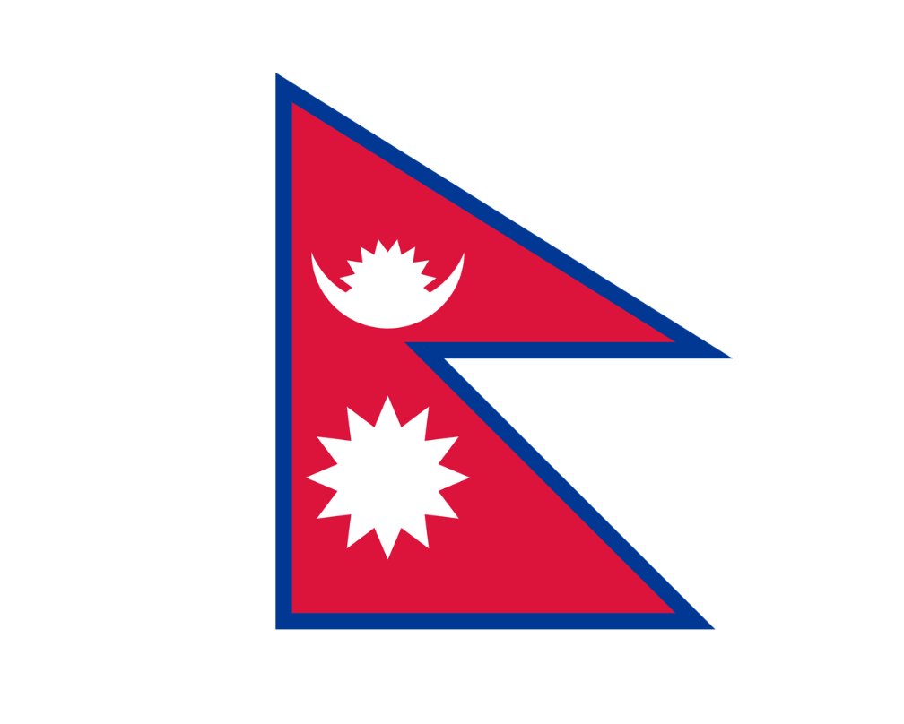 NEPAL FLAG Large